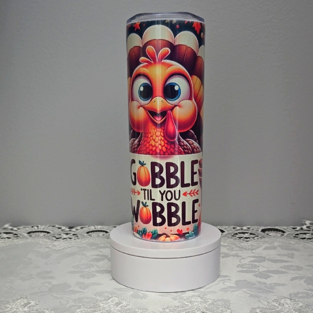 Custom 20oz Stainless Steel Tumbler - Gobble